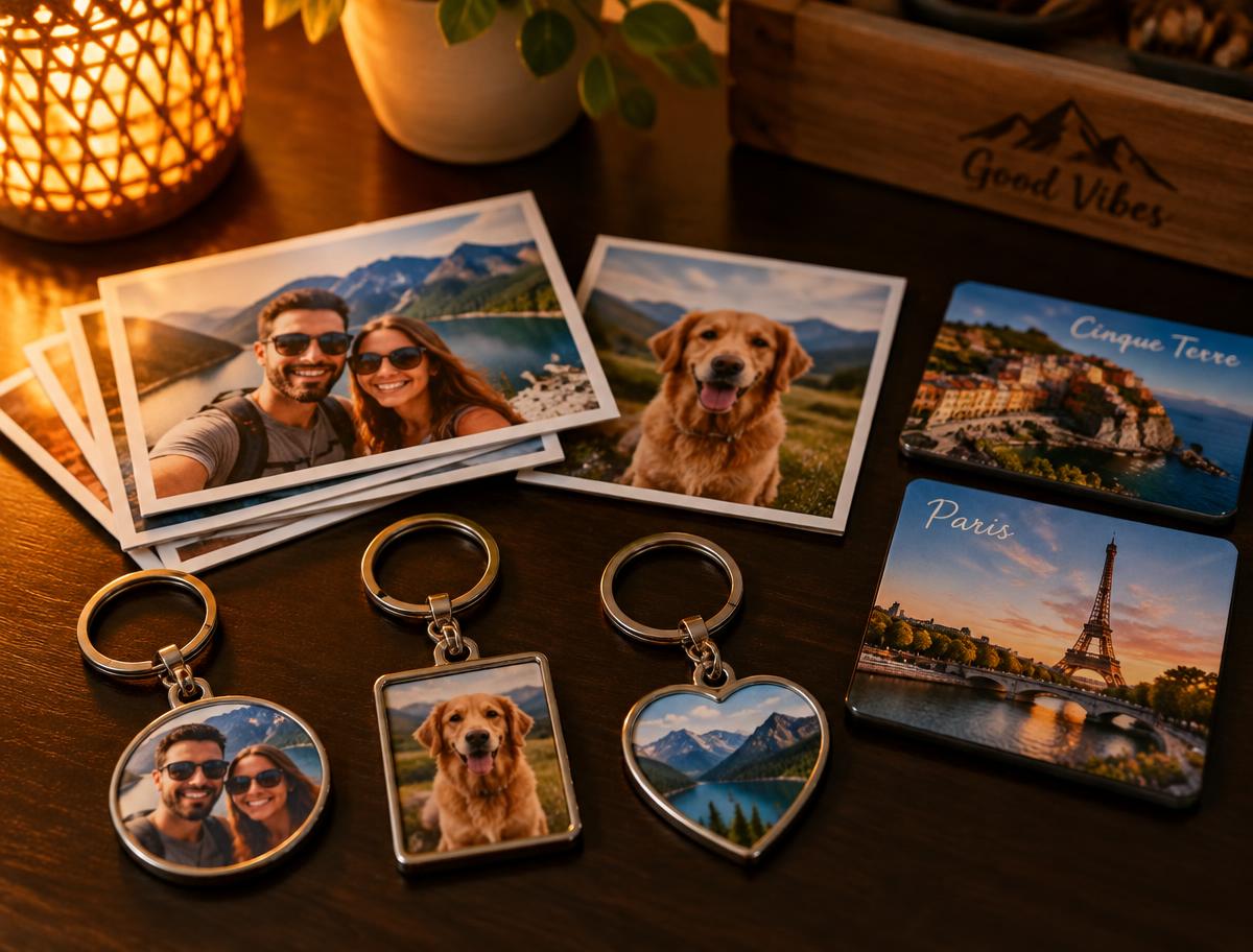 Llaveros e imanes personalizados con fotos
